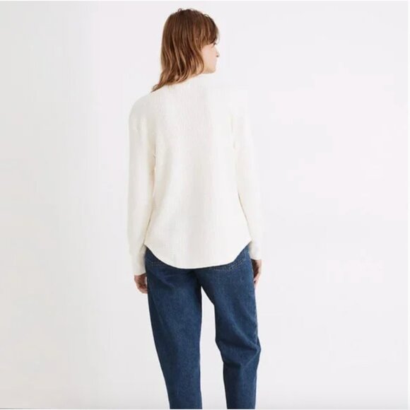 Madewell Waffle Knit Mock Knit - Picture 3 of 4